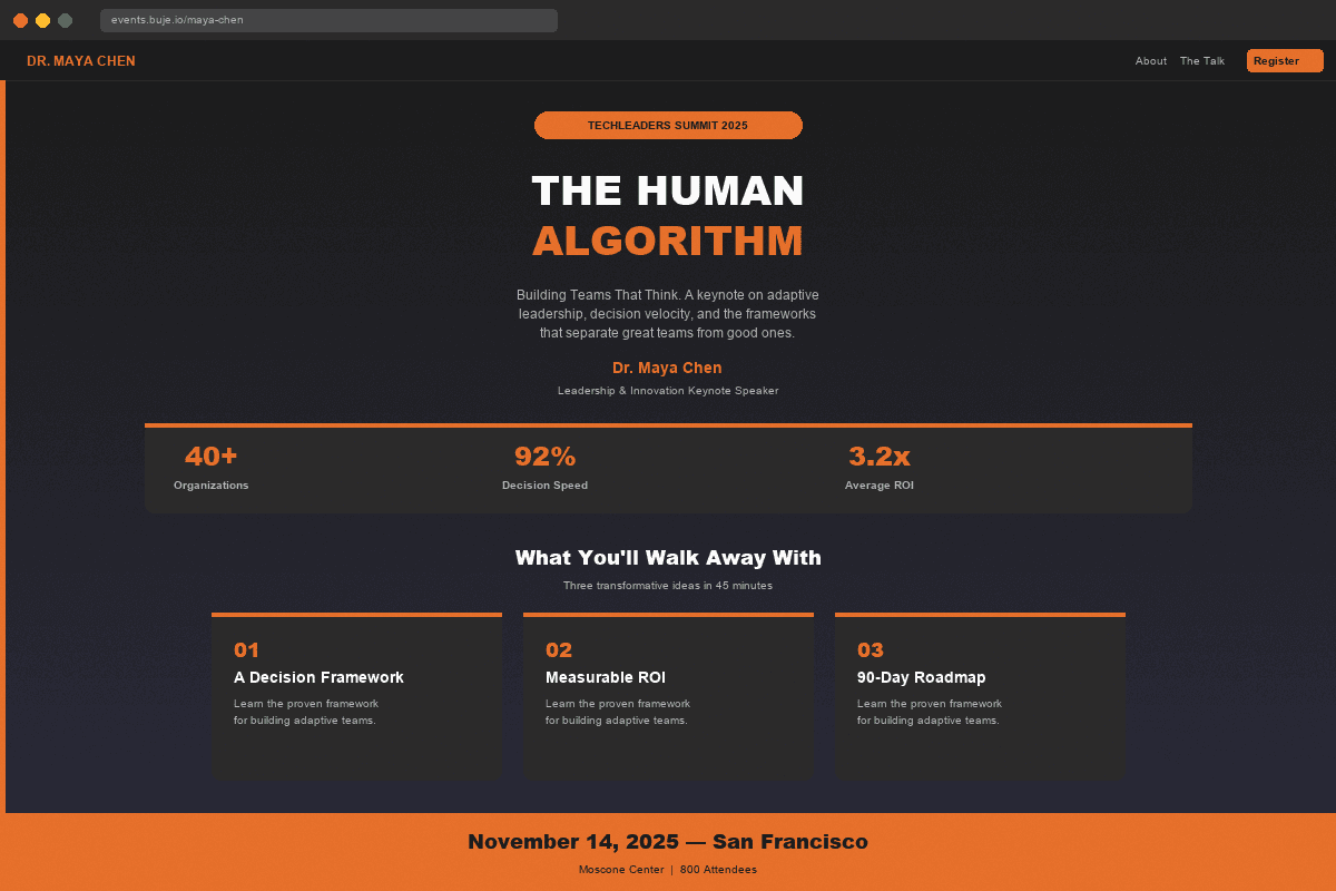 Event Website